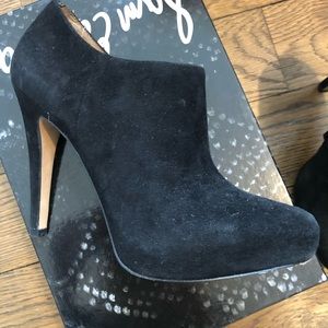 Sam Edelman Black Suede Booties